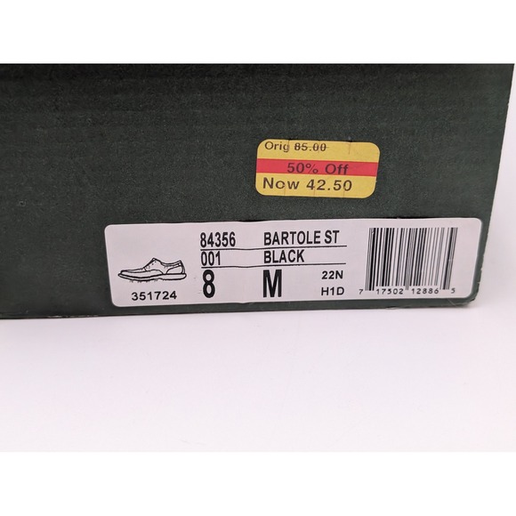Nunn Bush Oxford Mens 8 Black Bartole ST Leather Bicycle Toe Comfort Gel‎ Dress main image 7
